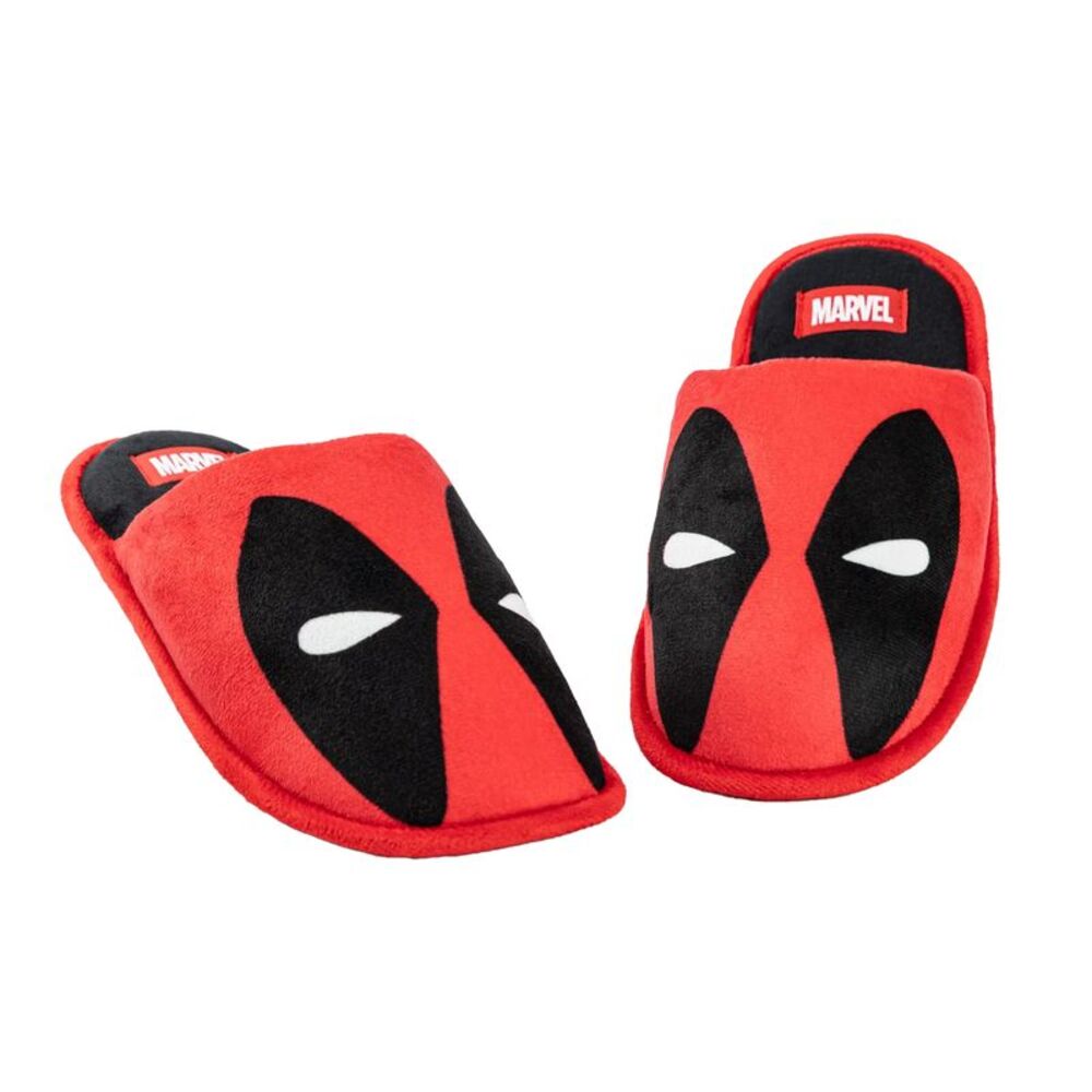 Deadpool Mens Mule Slippers / Red/Black